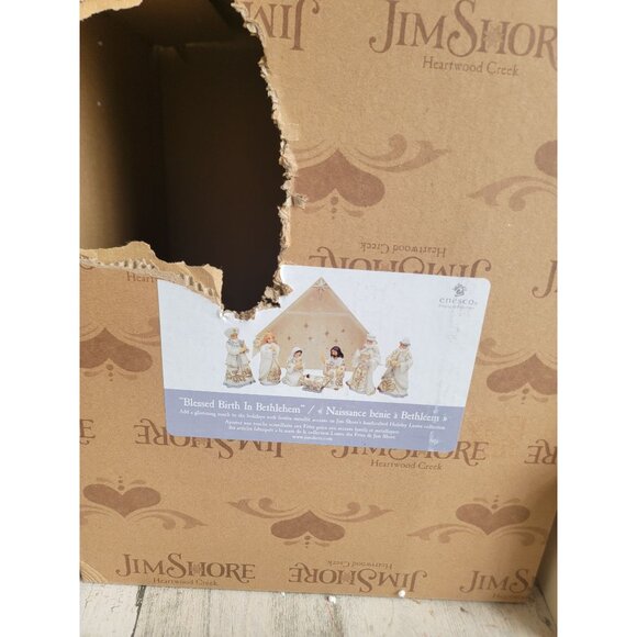 Jim Shore lustre blessed birth and Bethlehem Enesco Nativity scene Jesus religio - Picture 11 of 11